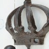 Macosa SA80248 Wall Hook Crown Cast Iron Country House Style