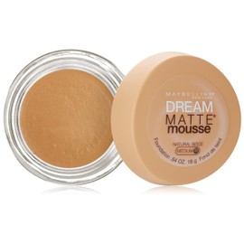 MAYBELLINE Maybelline New York Dream Matte Mousse Foundation, Natural Beige, 0.64 oz.
