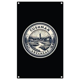 Cushman Arkansas Souvenir Home Decoration Metal Sign 9 x 15