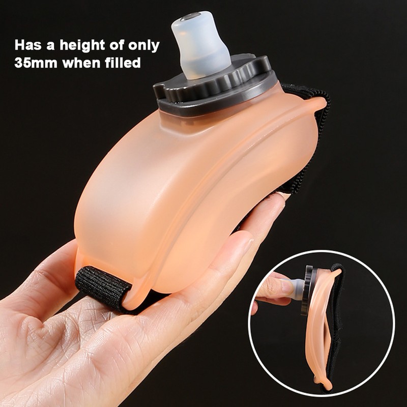 Wrist Water Bottle 7oz/200ml Wearable HandsFree Silicone Water Bottle BPA-Free