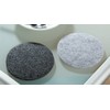 Felt Round coasters, 8 Set, 4 x light grey 4