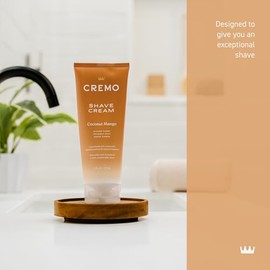 Cremo Coconut Mango Moisturizing Shave Cream, Astonishingly Superior Shaving Cream For Women, Fights Nicks, Cuts And Razor Burn, 6 Ounces