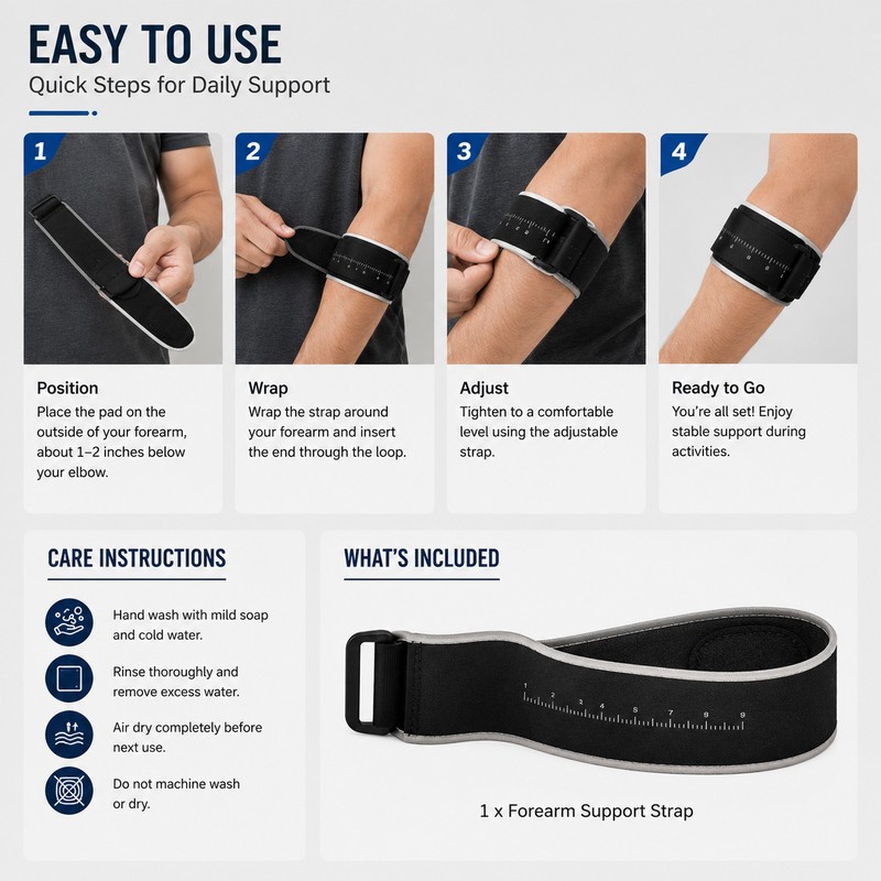 Adjustable Elbow Brace for Sports – Targeted Compression with Removable
