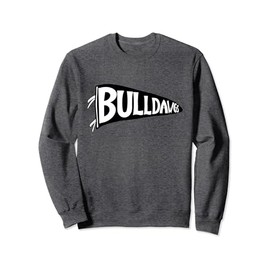 Bulldog Design Pennant Flag Sweatshirt