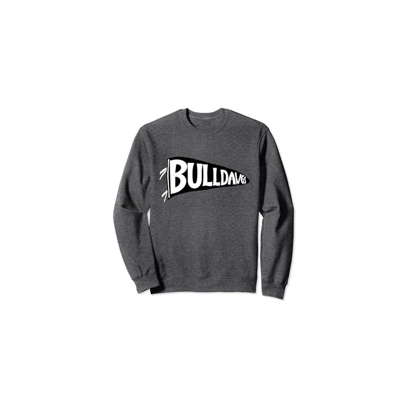 Bulldog Design Pennant Flag Sweatshirt