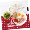 ULTECHNOVO Christmas Tablecloth Rectangle Cover Washable Holiday Table Decor for