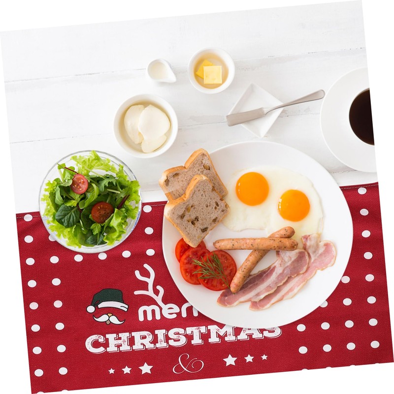 ULTECHNOVO Christmas Tablecloth Rectangle Cover Washable Holiday Table Decor for
