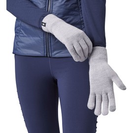 Smartwool for Men or Women Liner Glove, Light Gray Heather, Small