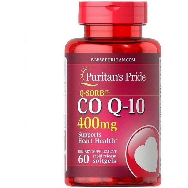 Puritans Pride Q-sorb CoQ10 400 Mg-60 Rapid Release Softgels, 60 Count