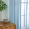 MIULEE Sheer Voile Curtain with Eyelets, Christmas Decoration, Transparent Look