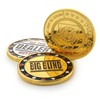 Ganzoo Big Blind Button as High-Quality Metal Coin in Case,