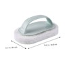 Baluue 4pcs Cleaning Scrubber Thickened Sponge and Handle for Kitchen