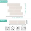 Alwayspon 10Pcs 3D Self-Adhesive Subway Tile, Beige Peel and Stick