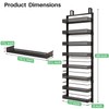SNTD Over the Door Pantry Organizer - 8 Tier Adjustable