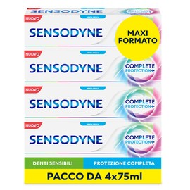 Sensodyne Complete Protection Toothpaste with 8 Benefits to Reduce Bleeding Gums and Keep Teeth Strong 4 x 75ml