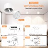 GeyouLux LED Surface-Mounted Spotlights, White, Diameter 95 x 55 mm,
