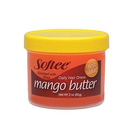 Softee Softee mango butter daily hair dress 3 ounce, Orange, 3 Ounce
