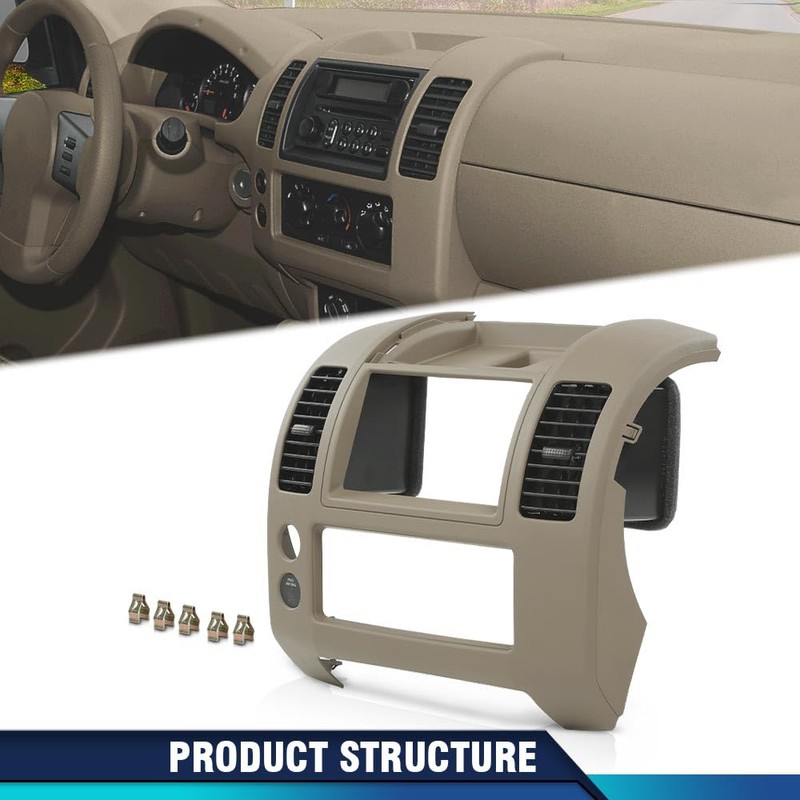 PIT66 Center Dash Console Instrument Panel Cluster Lid Bezel Compatible