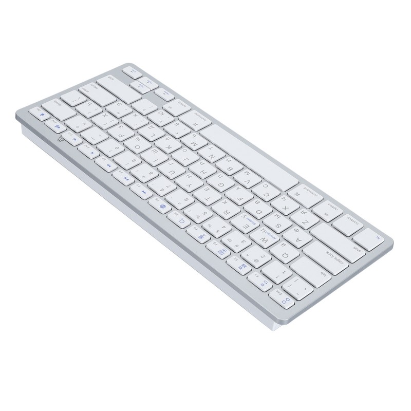 Ultra Thin Keyboard BT Wireless Splashing Proof Bilingual Language Keypad