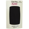 Country Kids Girl's Microfiber Opaques Tights, Black, 6-8 Years UK