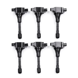 GOCPB Ignition Coil Pack Set of 6 UF617 for 2009-2020 Nissan 370Z 3.7L for Infiniti Q70 QX70 Q70L QX50 Q40 Q50 Q60 EX37 FX37 FX50 G37 M37 M56 2008-2019 5.0L 5.6L V8 22448-EY00A AIC-2809B