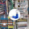 Hilitchi 100Pcs 16-14AWG Insulated Terminals Ring Electrical Wire Crimp Connectors
