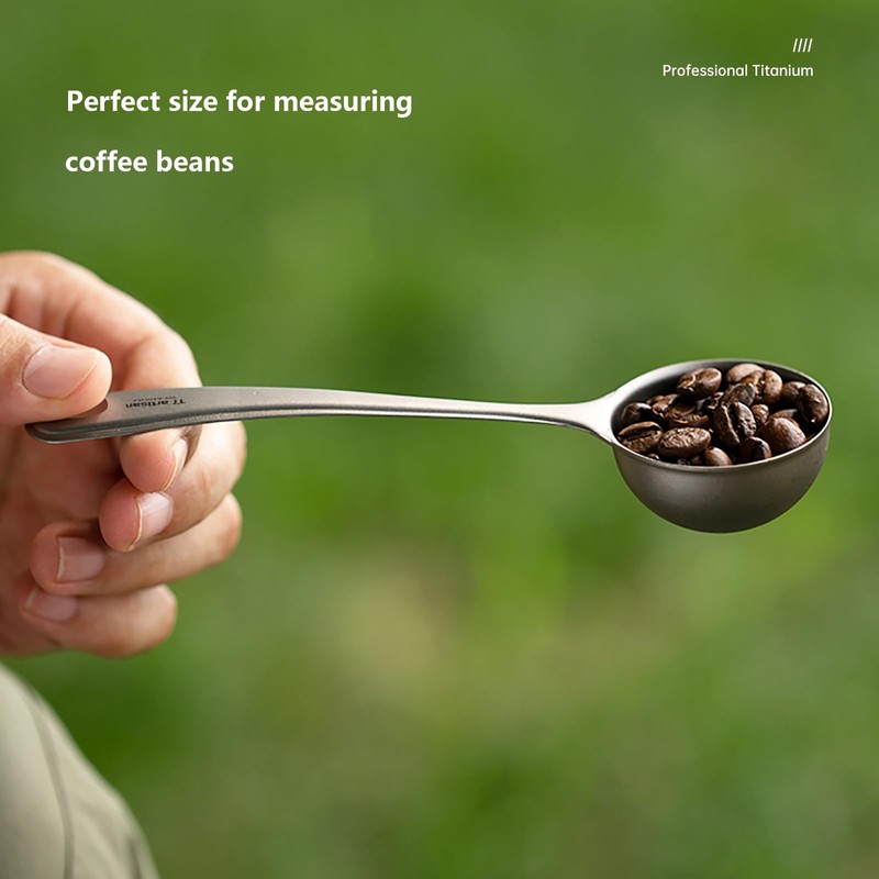 Ti artisan Titanium Coffee Measuring Scoop Coffee Beans Spoon with