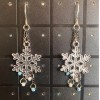Handmade Christmas Snowflake Earrings Drop/Dangle Charm