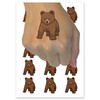 Curious Baby Brown Bear Grizzly Cub Temporary Tattoo Water Resistant