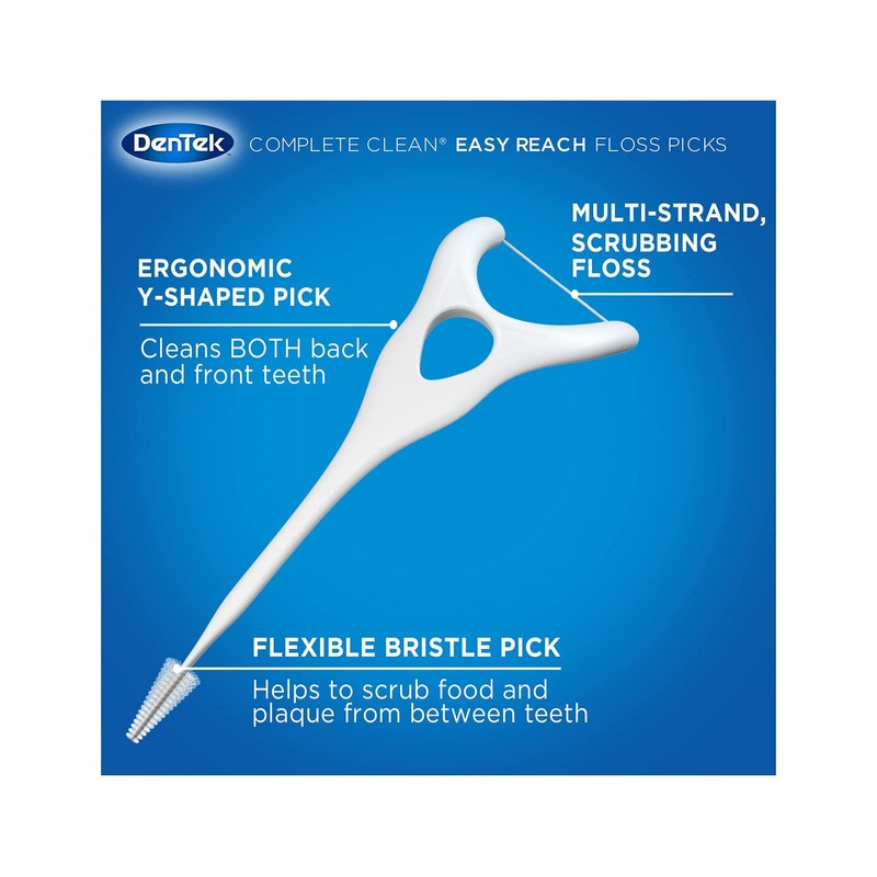 DenTek Complete Clean | Easy Reach Angled Floss Picks |