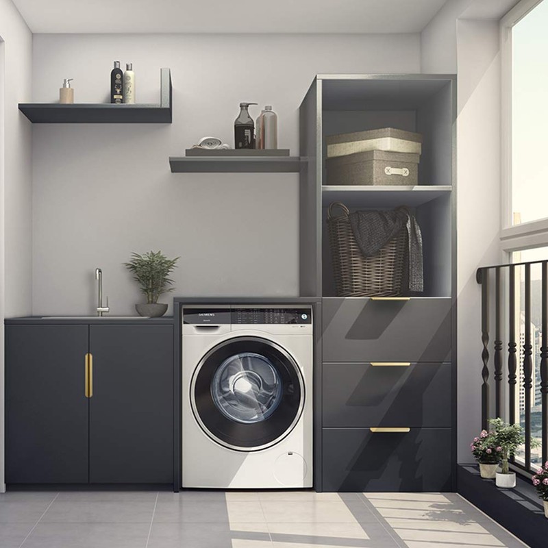 JOOJA 10 Pack Modern Style Finger Edge Pull Furniture DrawerHandles