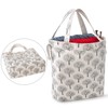 Teamoy Knitting Tote Bag with Drawstring Closure, Portable Yarn Storage
