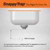 Snappy Trap Single Kitchen Sink Drain Kit, 1-1/2" with Flexible