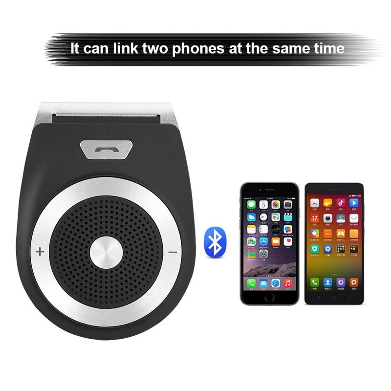 Bluetooth Car Kit Speakerphone,- Bluetooth Visor Clip Speakerphone Connect 2
