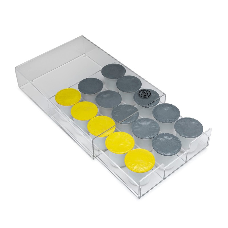 ChefWave Clear Acrylic Coffee Pod Holder - Multipurpose K-Cup Organizer