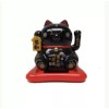 Cal mart gifts Solar Powered Dancing Lucky Cat (Black)Bobble Toy,