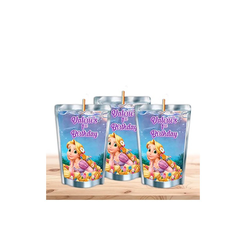 Tangled Juice Pouches - Printed Adhesive Labels or Assembled Drinks