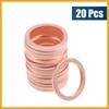 Partuto 20 Pcs M14 x 18mm x 1.5mm Copper Flat