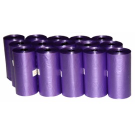 Petoutside 200 Dog Waste Poop Bags in 10 Rolls Purple