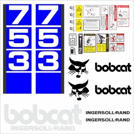 Aftermarket Bobcat 753 v3 SET Skid Steer Vinyl Decal Sticker - Aftermarket Canada