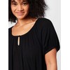 Kaffe Curve Women's Plus Size Tunic Short Sleeves Loose Fit