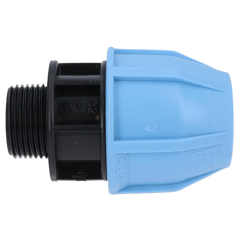 32mm x 3/4" MDPE Male Adapter Compression Coupling Fitting Water