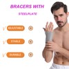 Shefave Wrist Support Brace Left Hand with 2 Metal Splints(Left
