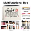 YeleY Gifts for Sister, Sister Cosmetic Bag Gift for Bestie