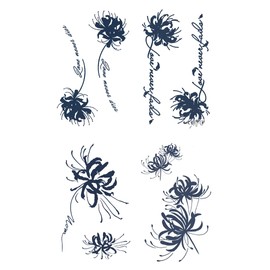 Jagua Tattoo Stickers, 2 Weeks Disappearing Tattoos Henna Tattoos Real Roses Butterflies Cat Dog Flowers Beauty Mermaid India 4 Types (gz4005)