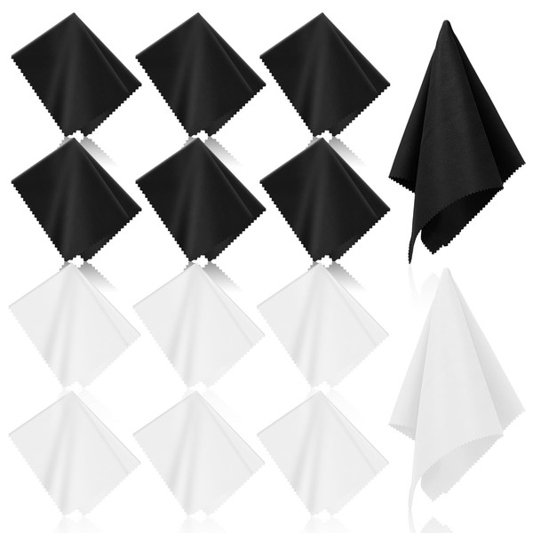 16 Pack Large Microfiber Glasses Cleaning Cloth 12 x12 inches,