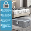 GUOYIHUA Storage Box with Lid Fabric, Lockable Box, Folding Box
