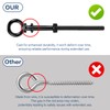 Helffer 10 Pack Eye Bolt, 1/4” x 5" T316 Stainless