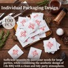 Loopeer 100 Pcs I Do BBQ Wet Wipes Bulk Red