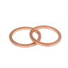X AUTOHAUX Copper Disc Flat Seal Ring Spacing for Car